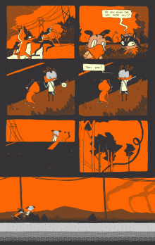 Thunderpaw : In The Ashes of Fire Mountain, un webcomics en gif animé