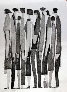 « People Standing » par Aoki Tetsuo