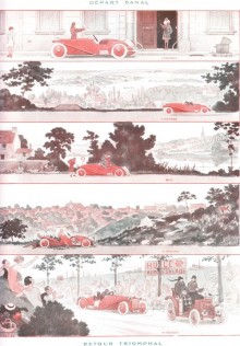 Une planche signée Armand Vallée tirée du n°17 de La vie parisienne (1927)