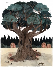« The Council Tree », une illustration de Carson Ellis