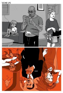 Une illustration d&rsquo;Asaf Hanuka qui parlera à tous les sérievores.