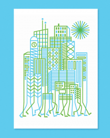 « Radiolab Cities », une illustration de John Malta