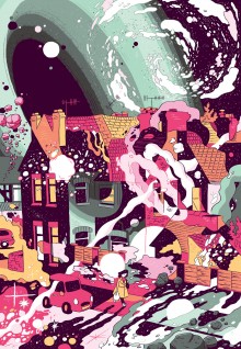 Une illustration de Luke Pearson à l&rsquo;occasion de l&rsquo;exposition SPACE ! à la Gallery 1988