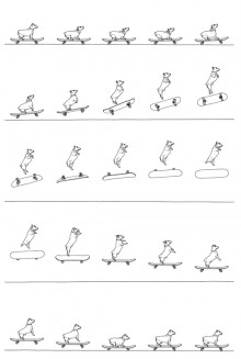 « Charlie does a kickflip », illustration de Mr Bingo