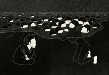 « A stammerer », illustration de Kim Daehyun