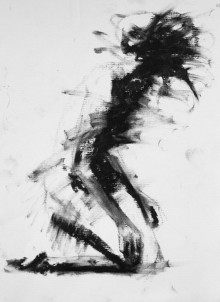 Une esquisse de Clara Lieu, pour sa série « Falling » (2010)