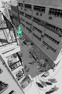 Une illustration de Ian MacEwan, dans le cadre d&rsquo;un projet collectif « Think of a city »