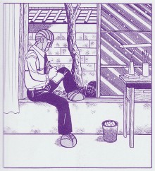Un moment de méditation tiré du « Robot Keiji » de Ishinomori Shôtarô