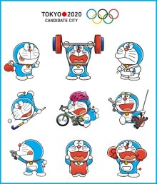 Doraemon, soutien de la candidature de Tôkyô à l&rsquo;organisation des Jeux Olympiques 2020