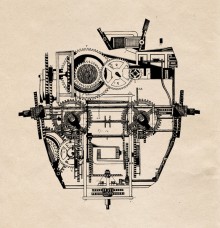 « Clockhead », illustration de Derkman