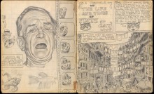 Un extrait des carnets de Robert Crumb, avec une apparition de Fritz the Cat (Juillet 1961)