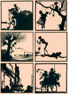 Une Danse Macabre en papier découpé par Walter Draesner (1922)
