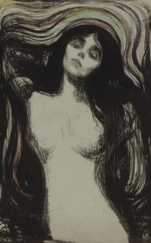 Une madonne, par Edvard Munch (1902)