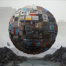Les étranges sphères urbaines de Sashie Masakatsu