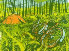 « Camping », illustration d&rsquo;Adam Turman