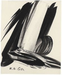 Une composition calligraphique de Karl Otto Götz