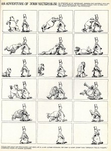 Une page signée Mœbius, parue en anglais dans « Heavy Metal Presents : Moebius » (1981)