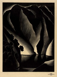 « Tunoela », gravure de Paul Landacre (1934)