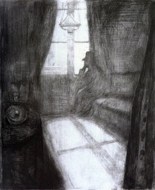 La nuit de Saint-Cloud, dessinée par Edvard Munch (1895)