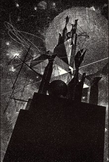 Une illustration du Einstein Tomb project de l&rsquo;achitecte Lebbeus Woods