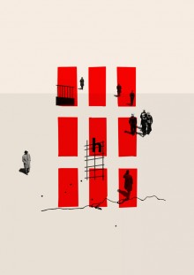 « It’s nearly twelve o’clock. », illustration de Cristiana Couceiro