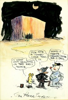 Krazy Kat résumé en une seule image signée George Herriman