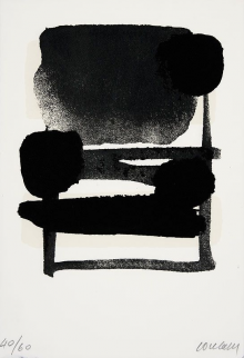 Une sérigraphie de Pierre Soulages